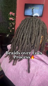 Take a peek behind the curtain for this braiding over locs style! 🪄🔥| #repost | @slaybytrina . . #braids #locs #protectivestyles #loclivin #lockandtwist #rocyourlocs #blackhairandbeauty #locsarebeautiful No claim made of ownership of content or use of brand products. Usage of social media content cleared under the Fair Use Act. Post is for inspirational, educational and entertainment purposes only.