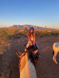 #horses #horsebackriding #aesthetic #sunset #arizona