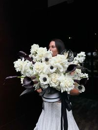 Buy Belle Chance - white hydrangea, calla lilies, anemones, white roses, stock flowers for only $266.24 at Maison la Fleur!