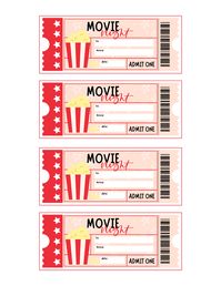 Movie Night Printables | Printable bundle – The Letter Vee