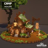 A camp house designs from minecraft