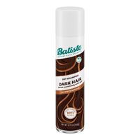 Take your hair from flat to fab with Batiste Dark Dry Shampoo. This waterless shampoo targets excess oil and grease at the roots to breathe new life into your hair, leaving you feeling clean between washes. Batiste Dark Hair Dry Shampoo is a tinted dry shampoo for darker brunettes, formulated with a hint of color so you can say goodbye to white residue and hello to a dry shampoo spray that blends seamlessly with your beautiful, dark hair. It also has mild notes of bergamot, white peach and vanil