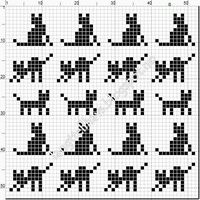 Pixel Cat, Cross Stitch Pattern, Pixel Art #cat #pixelcat #pixelart #crossstitch