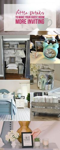 Little Details to Make Your Guest Room More Inviting with Happily Ever After, Etc.