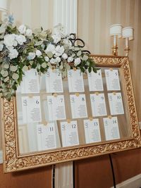 4x6 Wedding Seating Chart Template Calligraphy Elegant - Etsy