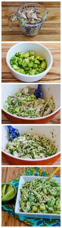 Chicken and Avocado Salad with Lime and Cilantro