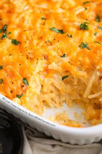 This Copy Cat Cracker Barrel Hashbrown Casserole is the closest to the real recipe you can find! This cheesy breakfast casserole is perfect to feed a crowd!