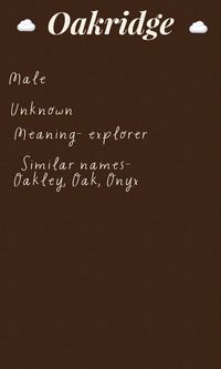 #baby #names #babynames #oakridge #boy