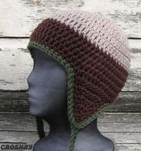 Earflap hat patterns to knit and crochet with pictures