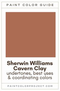 Looking for the perfect dark orange paint color for your home? Let’s talk about Sherwin Williams Cavern Clay and see if it works for your home!