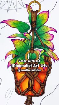 Relax with us - Color by Markers - Minimalist Art Life  🔎This coloring page is a part of “Minimalist Art Life" by Southern Lotus, available on Amazon   🌺 Let us see your artwork by means of using our hashtags #southernlotuscoloringbook #southernlotus #southernlotuspublishing