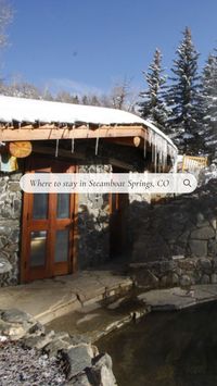 An ecletic stay at Strawberry Park Hot Springs gives you the opportunity to sleep inside refurbished antiques such as traditional log cabins and train cabooses.