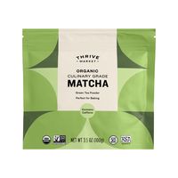 Organic, culinary grade matcha from the fames Shizuoka & Kagoshima regions of JapanMade with extra finely ground Tencha (aka shade grown) tea leavesShaded prior to spring harvest to promote chlorophyll, resulting in deeper taste & aromaMedium-bodied, earthy flavorPerfect for baked goods, smoothies & even popcorn Buy Organic Matcha Tea, Culinary from Thrive Market on Thrive Market. Find Keto, Organic, Paleo, Vegan, Food products online. Get the best healthy groceries delivered to you, and save up to 50%. Free shipping on most orders! Enjoy the benefits of top Ketogenic brands and products when you become a member. | Thrive Market Organic Culinary Matcha Tea 3.5 Oz Pouch. Buy Organic Matcha Tea, Culinary from Thrive Market on Thrive Market. Find Keto, Organic, Paleo, Vegan, Food products onl