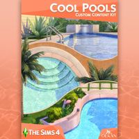 COOL POOLS CC SET V1.1 | Round & Custom Designed Pools | The Sims 4 Custom Content | Patreon