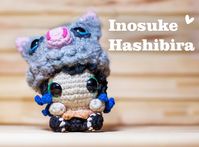 Inosuke Hashibira Amigurumi tutorial youtube #kimetsu