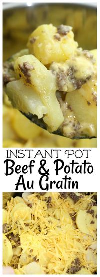 A hearty, kid friendly dish that combines beef, potatoes and cheese in simple layers cooked up easily in your Instant Pot.