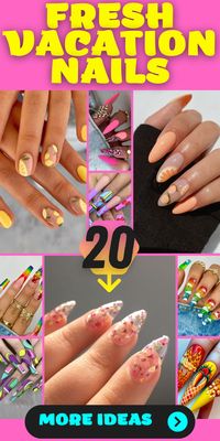 Prepare to be whisked away to a tropical paradise with these Vacation Nails that are perfect for your beach-bound adventures. Whether you're sipping piña coladas in Hawaii or basking in the sun in Jamaica, these nails will add a touch of exotic charm to your look. The long acrylic length provides a canvas for intricate designs, allowing you to showcase your love for all things tropical. From palm trees to hibiscus flowers, these nail ideas will transport you to an island oasis.