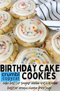 A chewy and buttery cake batter cookie topped with a luscious cake batter cream cheese icing. This Crumbl copycat cookie makes everyday feel like a celebration.