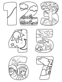 Days of Creation Coloring Pages for Kids