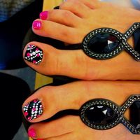 Pedicure nail art