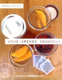 Home-Brewed Kombucha Recipe/Method      I drink kombucha regularly/daily for several reasons: I like it. I like the taste. I like the slightly fizzy texture of it, and I like the ritual of my glass in the morning. #balancedbites #kombucha #fermentedtea #probiotic