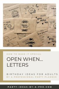 Be there in spirit when you can’t be there in person with a collection of ‘Open When…’ letters for every occasion