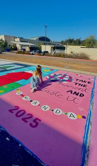 senior year parking spot inspired by you’re on your own kid by taylor swift