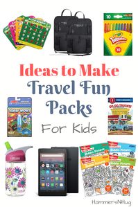 Surprise your kids with this easy DIY travel fun pack for your next family road trip!