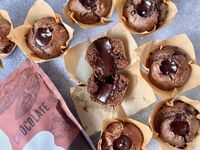 Chocolate Protein Ganache Muffins