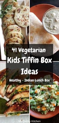 41 Kids Tiffin Box Recipes - My Dainty Kitchen Get list of 41+ kids tiffin box recipe ideas. All are easy and quick recipes. These are vegetarian Indian lunchbox recipes for kids. These include variety of sandwiches, parathas, rice and some kids friendly lunch ideas. #kidstiffinbox, #tiffinboxrecipes, #lunchboxrecipes, #healthykidstiffinbox, #easykidsrecipes, #quickrecipeideas