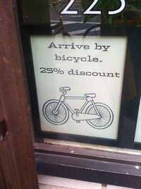 That's awesome. I wish more stores did this. http://bike2power.com