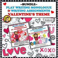 If you are looking for something different for Valentine's Day, check out these lessons.  #dramamommaspeaks#valentinesday#playwritinglessons#dramaclass#theaterclass#upperelementary