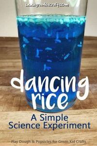 Dancing rice experiment for kids. Make rice dance like magic in this super simple kitchen science experiment from Green Kid Crafts...