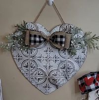 Today I am going to share with you all how I made this Stunning Farmhouse Decor that is not only perfect for Valentine's Day Decor but it could also be year round Decor as well. This DIY is one of my TOP favorite DIY'S that I have made. It is actually so easy to make a child could probably do it. Of course with parental supervision.lolI hope you all enjoy the tutorial I used this heart sign from the Dollar Tree but Im sure any Heart sign will work. You can remove the galvanized wo…