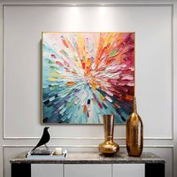 Vibrant Foliage Abstract Canvas Art - Modern Color Burst Decor #CAP 002