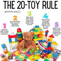 Here’s a tip from @healthiest_baby “There’s nothing magical about the number 20, just consider the principle that less is more. Perhaps not when it comes to stuffed animals, educational toys, or dolls. You decide. ⁣” ⁣ 𝙃𝙤𝙬 𝙢𝙖𝙣𝙮 𝙩𝙤𝙮𝙨 𝙙𝙤 𝙮𝙤𝙪 𝙩𝙝𝙞𝙣𝙠 𝙞𝙨 𝙟𝙪𝙨𝙩 𝙧𝙞𝙜𝙝𝙩 𝙛𝙤𝙧 𝙮𝙤𝙪𝙧 𝙠𝙞𝙙𝙨?⁣ ⁣ ⁣Follow @afrinanny_inc for childcare resources and more.  ⁣ ⁣ ⁣