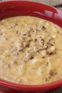 Cheeseburger Chowder | "This is a quick, hearty dish that the family is sure to love!" #souprecipes #soupinspiration #soup #stew #chili #soupideas