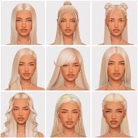 Sims 4 Maxis Match Hairstyles Part1 #sims4 #thesims4 #simscommunity #ts4cc #hair #maxismatchcc #gaming