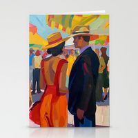 A Dance of Colors at the Seville Fair | Drese Art Stationery Cards