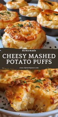 Cheesy Mashed Potato Puffs