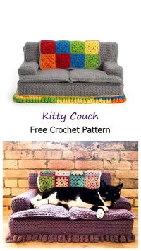 Kitty Couch free crochet pattern