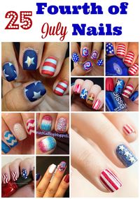 Looking for design ideas for your Fourth of July Nails? From stars and stripes, to polka dots and ombre, there's a design for everyone.