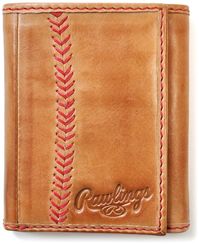 Baseball Stitch Trifold Wallet