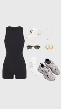 #athleisure #unitard #bodysuit #pilates #matcha #cleangirl #newbalance #dadshoes #college #whattowear #yoga #athletic #hikingoutfit #la #nyc #hotgirlwalk #newyorkyankees #baseballoutfit