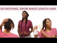 DO NOTHING, GROW WAISTLENGTH HAIR. LITERALLY. | 4C waistlength hair journey #4c #growhair - YouTube