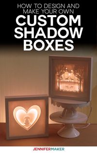 Custom Shadow Boxes: Make Your Own in Cricut Design Space | Free Template #shadowbox #papercraft #cricut