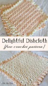 Delightful Dishcloth Crochet Free Pattern. Love this texture!