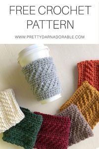 Montero Free Crochet Cup Cozy Pattern