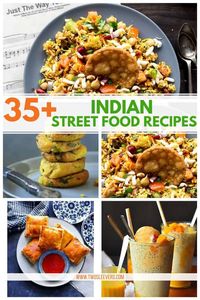 Enjoy some of your favorite Indian street foods in the comfort of your own home! With these 35+ Indian street food recipes you'll have a new delicious treat to try for weeks on end. Indian Street Food | Street Food | Indian Cuisine | TwoSleevers #IndianStreetFood #StreetFood #IndianCuisine #TwoSleevers #TrustUrvashi