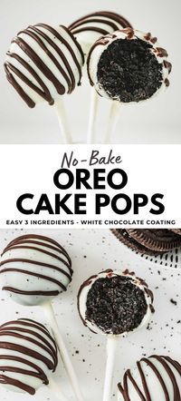 Whip up some amazing Oreo Cake Pops with just 3 ingredients, no baking needed! This simple recipe is perfect for any event, offering homemade treats that everyone will love. You'll mix crushed Oreos with cream cheese, then dip them in white chocolate for a heavenly finish. These easy, no-bake Oreo balls are fun to make and perfect for sharing, whether it's a special occasion or just because. Quick, easy, and utterly delicious – it's the perfect way to make something special with your own hands.